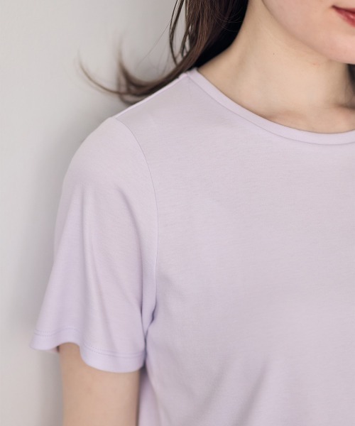 12Twelve Agenda(トゥエルブ アジェンダ)の「WAVE Tシャツ(Tシャツ/カットソー・レディース・オフホワイト/ラベンダー・M)」の18枚目の写真