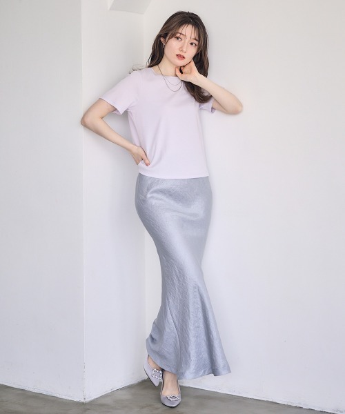 12Twelve Agenda(トゥエルブ アジェンダ)の「WAVE Tシャツ(Tシャツ/カットソー・レディース・オフホワイト/ラベンダー・M)」の20枚目の写真