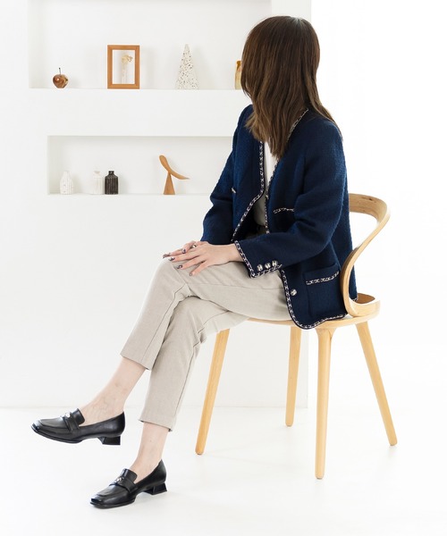 attagirl（アタガール）の「ヒールコインローファー（ローファー・レディース・ブラック/ブラック系その他/ブラウン・23.5cm/23.0cm/22.5cm/22.0cm/24.5cm/24.0cm/25.5cm/25.0cm）」の12枚目の写真