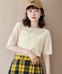 シアーベロアハーフスリーブTシャツ