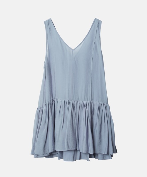 LE CIEL BLEU(ルシェルブルー)の「オーガンザバックボウディテールトップ / Organza Back-Bow Detail Top(シャツ/ブラウス・レディース・ブラック/ライトブルー・36)」の7枚目の写真