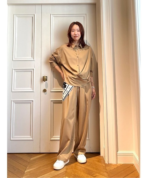 allureville（アルアバイル）の「スケッチフラワースカーフ（バンダナ/スカーフ・レディース・ライトベージュ/ネイビー/オフホワイト・FREE）」の17枚目の写真