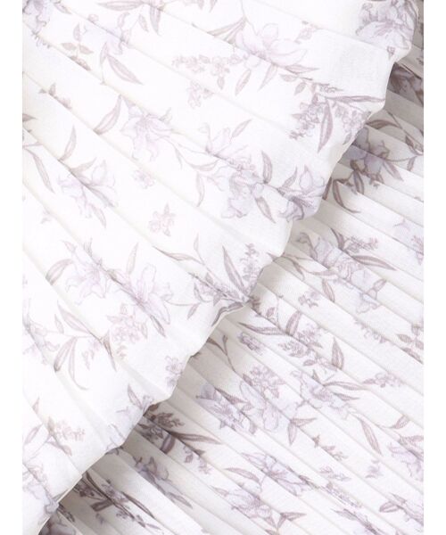 MERCURYDUO（マーキュリーデュオ）の「ウエストリブプリーツワンピース（ワンピース・レディース・オフホワイト/ピンク・SMALL/MEDIUM）」の5枚目の写真