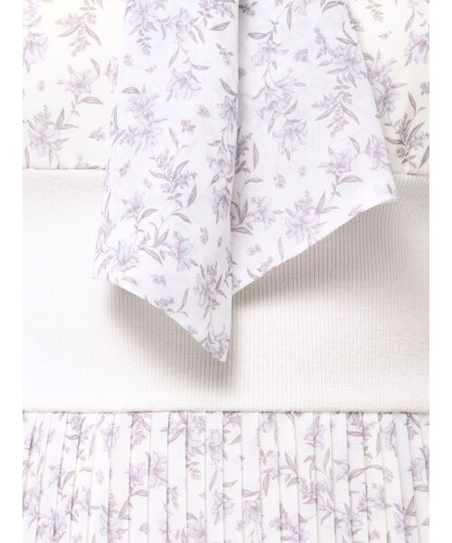 MERCURYDUO（マーキュリーデュオ）の「ウエストリブプリーツワンピース（ワンピース・レディース・オフホワイト/ピンク・SMALL/MEDIUM）」の3枚目の写真