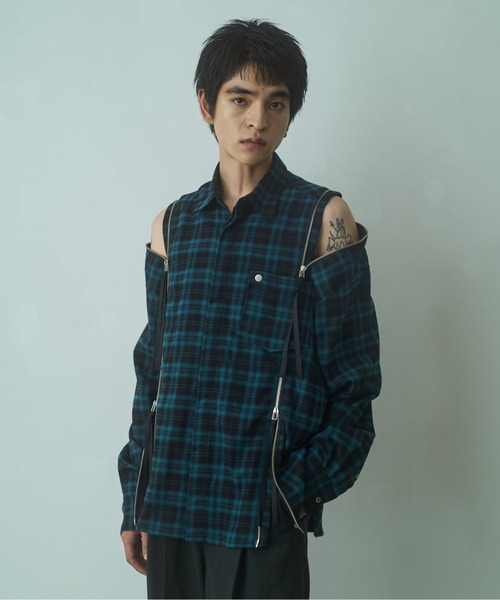 string zip shirts / ストリングジップシャツ（シャツ/ブラウス