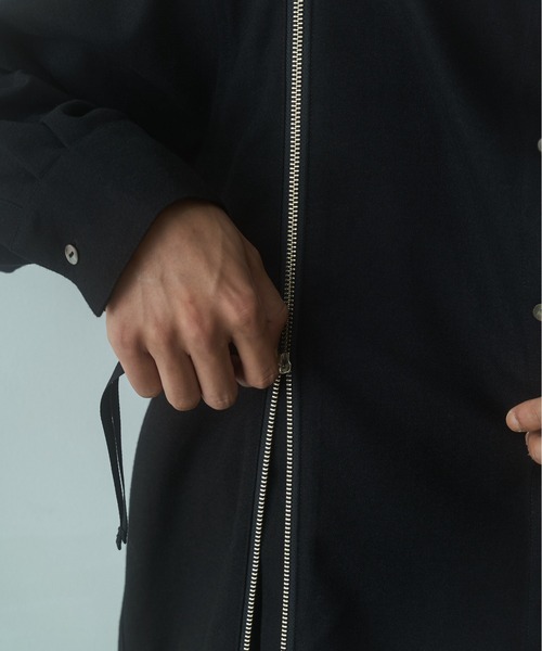 PHILTHEORY(フィルセオリー)の「string zip shirts / ストリングジップシャツ(シャツ/ブラウス・メンズ・グリーン/ブラック/ホワイト×ブラック・3/2/1)」の12枚目の写真