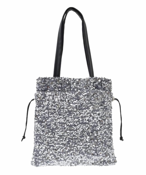 a.v.v（アーヴェヴェ）の「スパンコールトート（トートバッグ・レディース・シルバー/ブラック/ゴールド・38）」の15枚目の写真