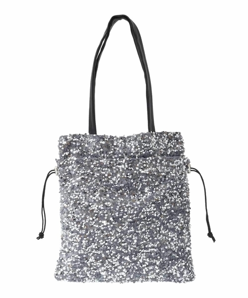 a.v.v（アーヴェヴェ）の「スパンコールトート（トートバッグ・レディース・シルバー/ブラック/ゴールド・38）」の17枚目の写真