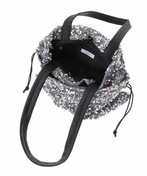 a.v.v（アーヴェヴェ）の「スパンコールトート（トートバッグ・レディース・シルバー/ブラック/ゴールド・38）」の21枚目の写真