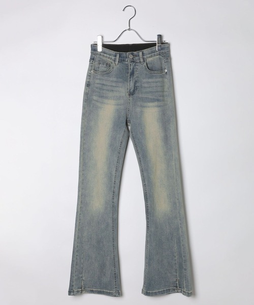 3.3 Field Trip （3.3フィールドトリップ）の「3.3 Field Trip／ヴィンテージライクフレアデニム（デニムパンツ・レディース・ブラック/ブルー・MEDIUM/SMALL）」の11枚目の写真