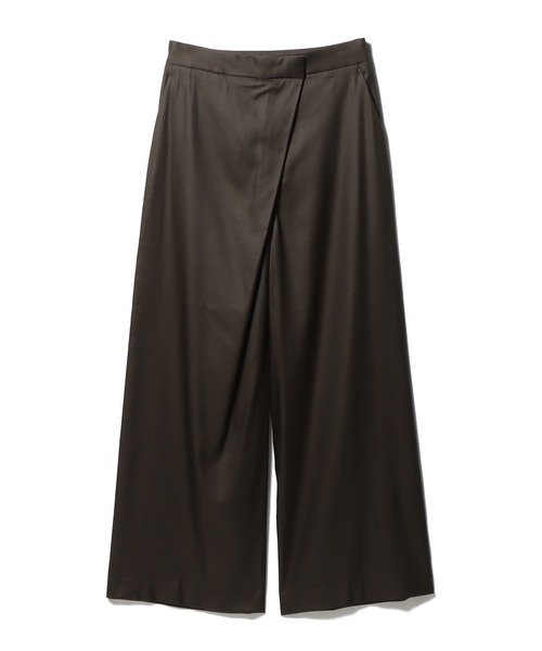 ESTNATION（エストネーション）の「ESTNATION / アシンメトリーラップパンツ（その他パンツ・レディース・ダークブラウン/ブラック・36/38）」の6枚目の写真