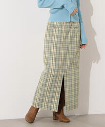 N.(N. Natural Beauty Basic) | 【PS/低身長サイズ】ハイウエストチェックナロースカート(スカート)