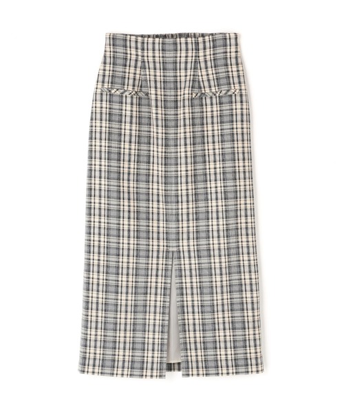 N.（N. Natural Beauty Basic）（エヌエヌナチュラルビューティーベーシック）の「【PS/低身長サイズ】ハイウエストチェックナロースカート（スカート・レディース・ブラック系その他/グリーン系その他・P/S/MEDIUM）」の10枚目の写真