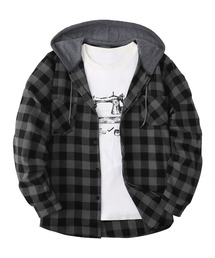 SBG（エスビー）の「SBG チェック シャツ ドッキングフーディ（パーカー）」