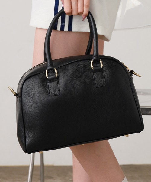 AULENTTI/オウレンティ DOLLARO 2Wayレザーハンドバッグ（ハンドバッグ