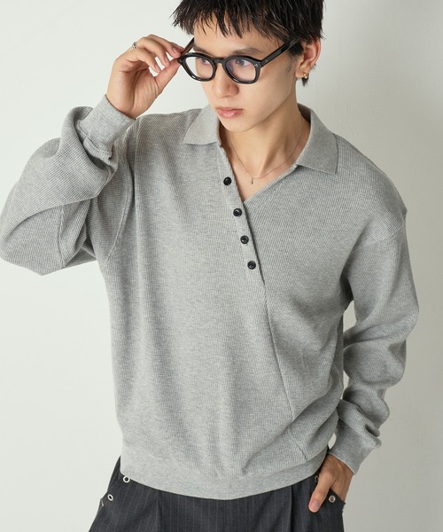 Decorative button Thermal skipper Polo / フェイクボタン