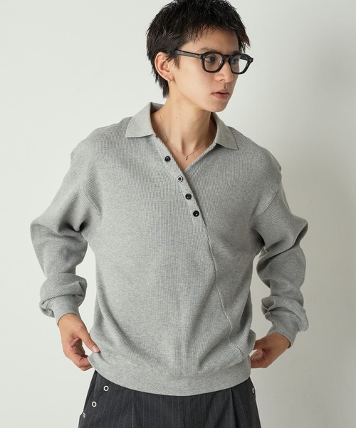 Decorative button Thermal skipper Polo / フェイクボタン