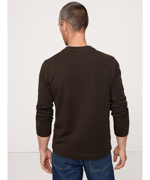 Banana Republic（バナナリパブリック）の「◆スラブ ダブルニット ヘンリーTシャツ（Tシャツ/カットソー・メンズ・ダークブラウン/グレー/ブルー・M/S/L/XL）」の10枚目の写真