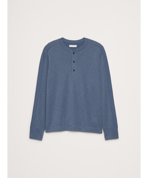 Banana Republic（バナナリパブリック）の「◆スラブ ダブルニット ヘンリーTシャツ（Tシャツ/カットソー・メンズ・ダークブラウン/グレー/ブルー・M/S/L/XL）」の8枚目の写真