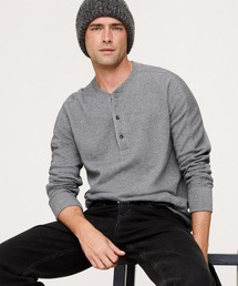 Banana Republic | ◆スラブ ダブルニット ヘンリーTシャツ(Tシャツ/カットソー)
