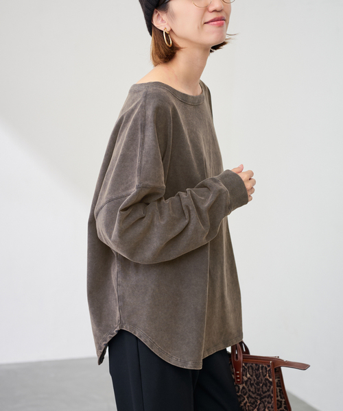 Acronym コラボRecon　ベージュ 長袖カットソー 受注期間限定！あおはるコラボ企画！コラボ長袖Tシャツ◇あおはる