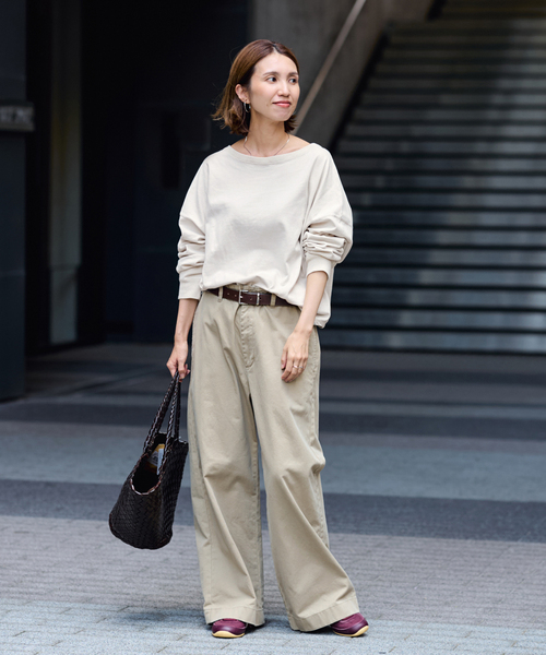 ウェットオゾン加工L/Tee（Tシャツ/カットソー）｜FRAMeWORK（フレーム