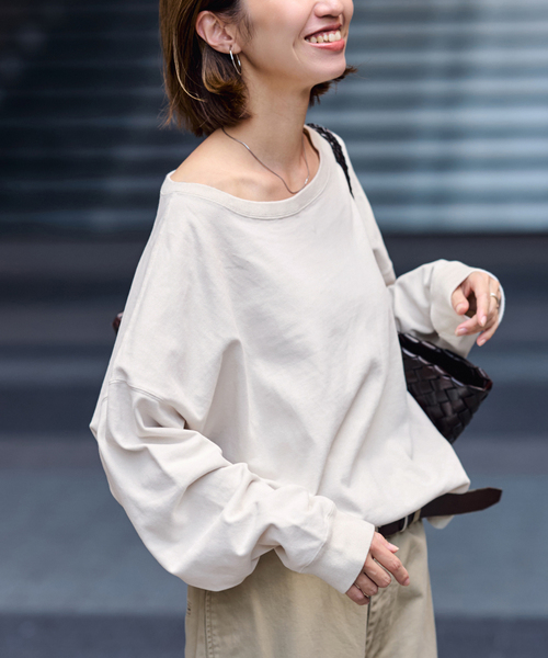 ウェットオゾン加工L/Tee（Tシャツ/カットソー）｜FRAMeWORK（フレーム