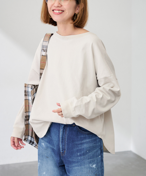 ウェットオゾン加工L/Tee　グレー　フレームワーク ウェットオゾン加工L/Tee（Tシャツ/カットソー）｜FRAMeWORK