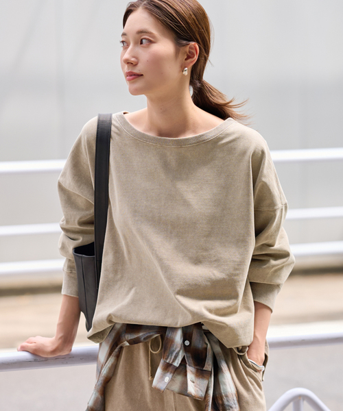 FRAMeWORK ウエットオゾン加工L/Tee ウェットオゾン加工L/Tee（Tシャツ/カットソー）｜FRAMeWORK（フレーム