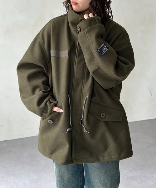 CPCM（シーピーシーエム）の「メルトンショートモッズ（その他アウター・メンズ・カーキ/ブラック/ブラウン・LARGE/MEDIUM）」の3枚目の写真