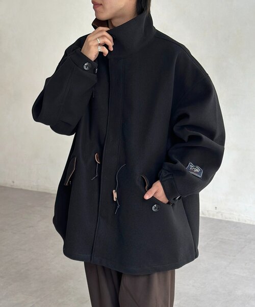 CPCM（シーピーシーエム）の「メルトンショートモッズ（その他アウター・メンズ・カーキ/ブラック/ブラウン・LARGE/MEDIUM）」の2枚目の写真