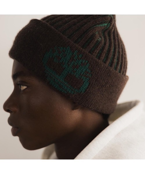 Timberland（ティンバーランド）の「【TOKYO DESIGN COLLECTIVE】ジャガード パターン ニット キャップ（ニットキャップ/ビーニー・メンズ・ブラウン・FREE）」の3枚目の写真