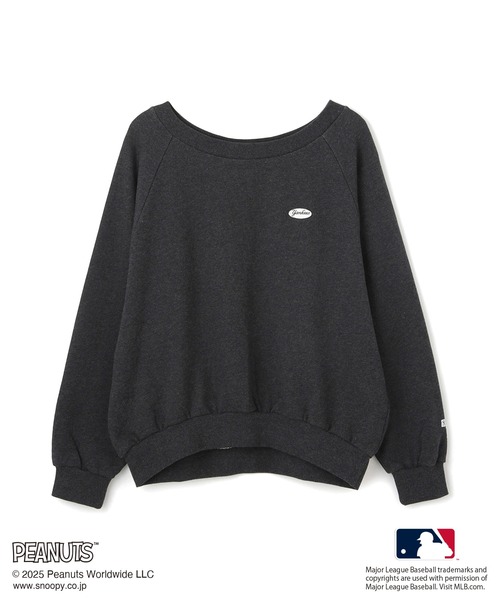 MLB(メジャーリーグベースボール)の「【PEANUTS×MLB COLLECTION by ROPE' PICNIC】オフショルスウェット(スウェット・レディース・チャコールグレー/ライトグレー/ブラウン・FREE)」の4枚目の写真