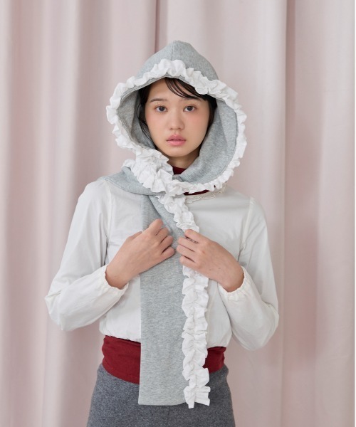 kaorinomori(カオリノモリ)の「kaorinomori チェルフード / カオリノモリ(ハット・レディース・ブラック/グレー・FREE)」の6枚目の写真