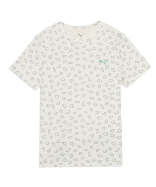 PUMA(プーマ)の「PUMA プーマ ウィメンズ トレーニング トレイン エッジ 半袖 Tシャツ(Tシャツ/カットソー・レディース・オフホワイト/ダークグレー/イエロー・SMALL/MEDIUM/LARGE/X-LARGE)」の1枚目の写真