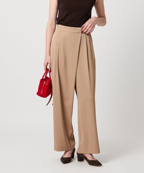 セール】ドレープ ラップ パンツ ウォッシャブル（スラックス