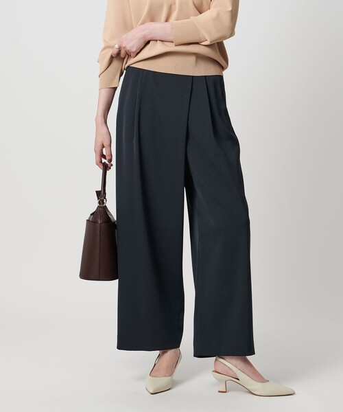 セール】ドレープ ラップ パンツ ウォッシャブル（スラックス