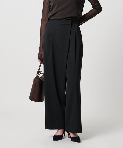 美品　ユナイテッドアローズ　ストレッチ　ウォッシャブル　パンツスーツ　M　黒 美品 ユナイテッドアローズ ストレッチ ウォッシャブル パンツ