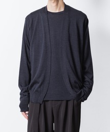 × JOHN SMEDLEY MERINO EXTRAFINE BUTTONLESS V NECK CARDIGAN