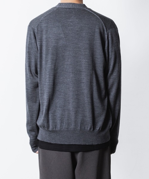 ATTACHMENT（アタッチメント）の「× JOHN SMEDLEY MERINO EXTRAFINE BUTTONLESS V NECK CARDIGAN（カーディガン/ボレロ・メンズ・ブラック/キャメル/ダークグレー/ネイビー・1/2/3/4）」の14枚目の写真