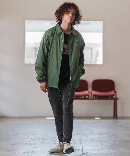 CAMBIO(カンビオ)の「mj11111- プリントコーチジャケット_Three wise monkeys(CASD-159)(その他アウター・メンズ・グレー系その他/グリーン系その他/ブラック・S/M/L/XL)」の13枚目の写真