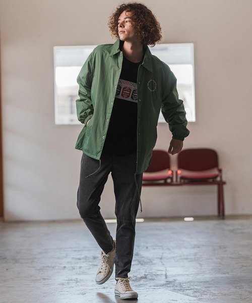 CAMBIO(カンビオ)の「mj11111- プリントコーチジャケット_Three wise monkeys(CASD-159)(その他アウター・メンズ・グレー系その他/グリーン系その他/ブラック・S/M/L/XL)」の14枚目の写真