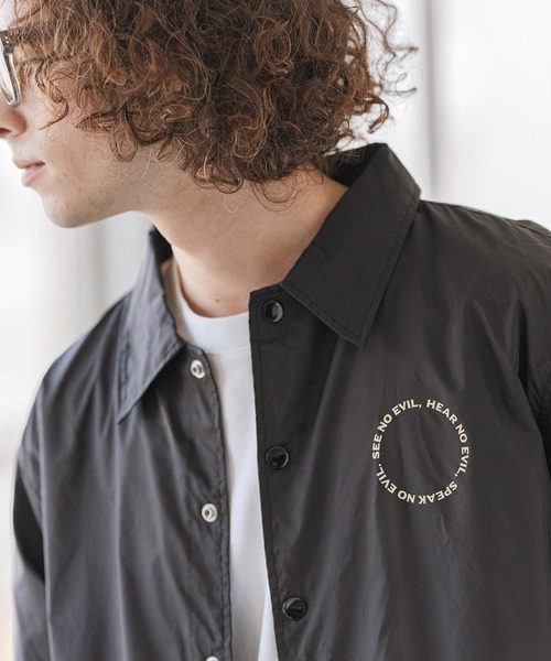 CAMBIO(カンビオ)の「mj11111- プリントコーチジャケット_Three wise monkeys(CASD-159)(その他アウター・メンズ・グレー系その他/グリーン系その他/ブラック・S/M/L/XL)」の19枚目の写真