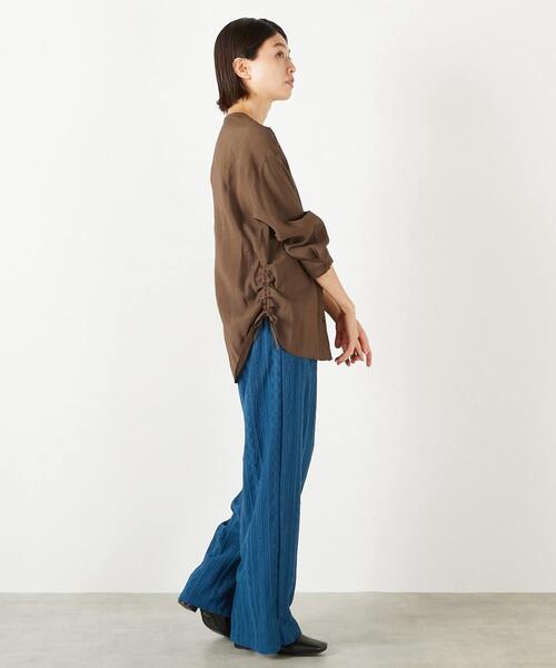 MELROSE claire(メルローズ クレール)の「【幾何無地柄のカットジャガードパンツ】(その他パンツ・レディース・ブラック/ブルー/ベージュ・FREE)」の17枚目の写真