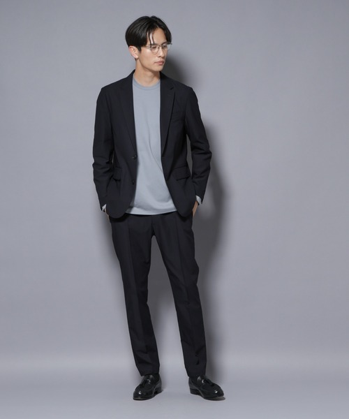 NANO universe（ナノユニバース）の「「N TROUSERS BASIC」TEXBRID(R) ツイルパンツ/ストレッチ・撥水(セットアップ可)（スラックス・メンズ・グリーン系その他4/ダークネイビー・L/M/S）」の13枚目の写真