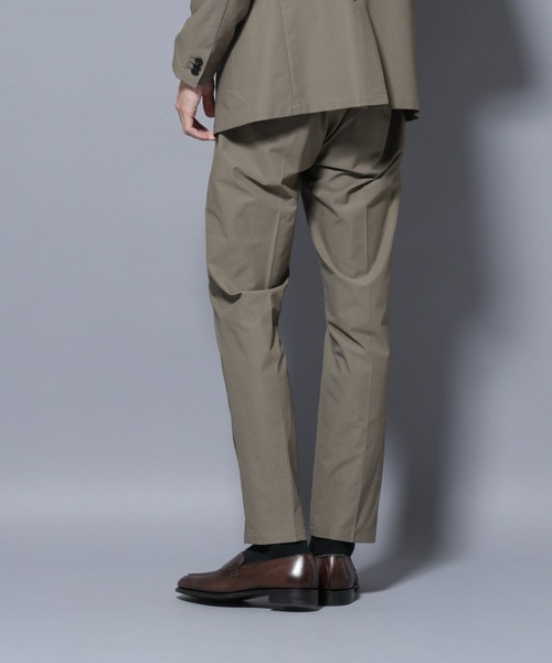 NANO universe（ナノユニバース）の「「N TROUSERS BASIC」TEXBRID(R) ツイルパンツ/ストレッチ・撥水(セットアップ可)（スラックス・メンズ・グリーン系その他4/ダークネイビー・L/M/S）」の7枚目の写真