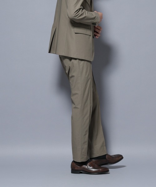 NANO universe（ナノユニバース）の「「N TROUSERS BASIC」TEXBRID(R) ツイルパンツ/ストレッチ・撥水(セットアップ可)（スラックス・メンズ・グリーン系その他4/ダークネイビー・L/M/S）」の5枚目の写真