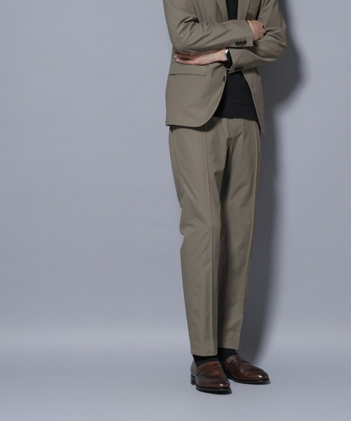 NANO universe（ナノユニバース）の「「N TROUSERS BASIC」TEXBRID(R) ツイルパンツ/ストレッチ・撥水(セットアップ可)（スラックス・メンズ・グリーン系その他4/ダークネイビー・L/M/S）」の4枚目の写真