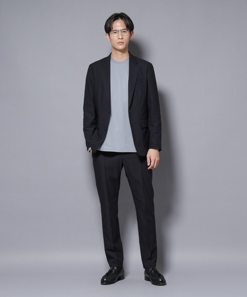 NANO universe（ナノユニバース）の「「N TROUSERS BASIC」TEXBRID(R) ツイルパンツ/ストレッチ・撥水(セットアップ可)（スラックス・メンズ・グリーン系その他4/ダークネイビー・L/M/S）」の14枚目の写真