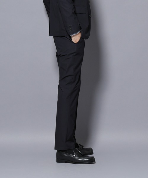 NANO universe（ナノユニバース）の「「N TROUSERS BASIC」TEXBRID(R) ツイルパンツ/ストレッチ・撥水(セットアップ可)（スラックス・メンズ・グリーン系その他4/ダークネイビー・L/M/S）」の11枚目の写真